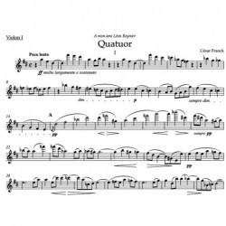 César Franck Quatuor à cordes - Partition Urtext