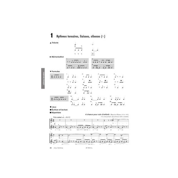 partition atout rythme milieu de 2e cycle