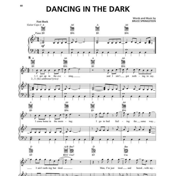 partition springsteen best of
