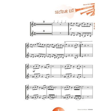 partition clarinettes urbaines volume 2