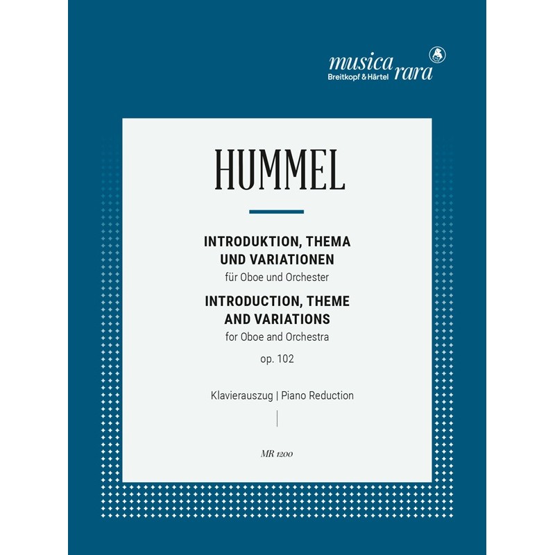 partition hummel introduction theme et variations