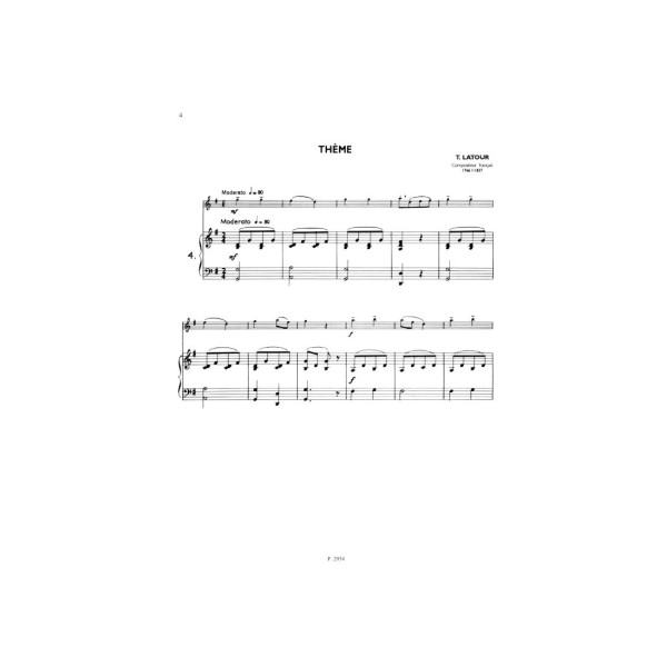 partition la flute classique