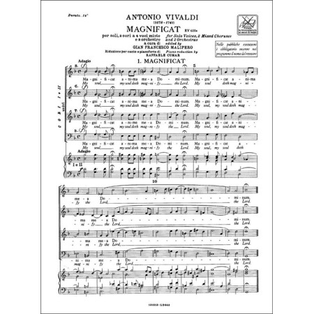 partition vivaldi magnificat