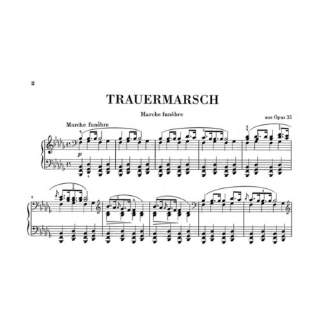 partition chopin marche funebre