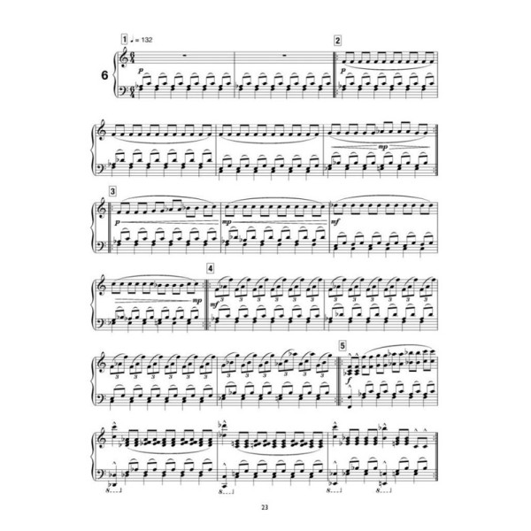 partition etudes de philip glass