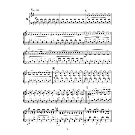 partition etudes de philip glass