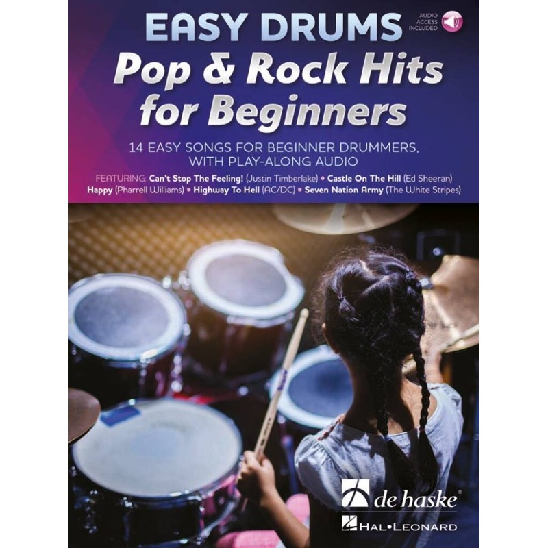 partition easy drums pop rock for beginners