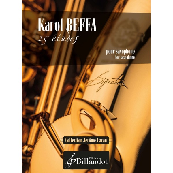 partition karol beffa 25 etudes saxophone