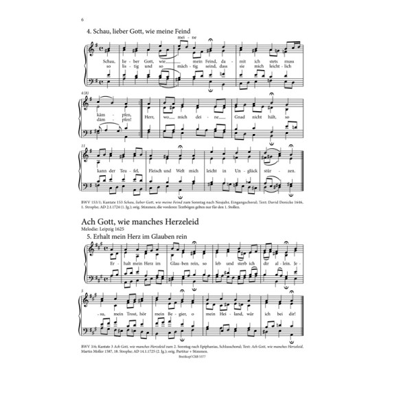 partition chorals de bach pour choeur