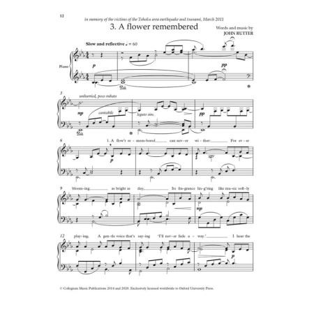 partition piano john rutter