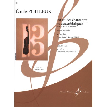 partition 20 etudes de poilleux pour alto