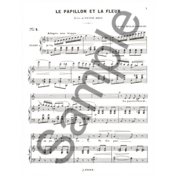 partition faure 20 melodies mezzo