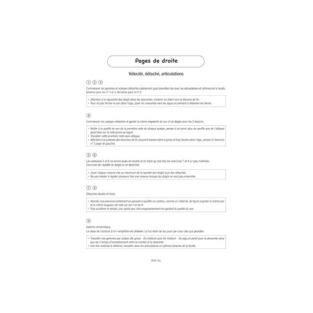 partition ricateau mes premiers exercices journaliers