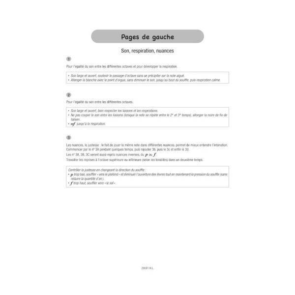 partition ricateau mes premiers exercices journaliers