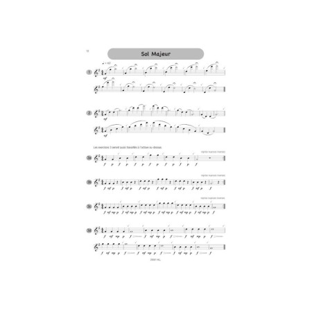 partition ricateau mes premiers exercices journaliers