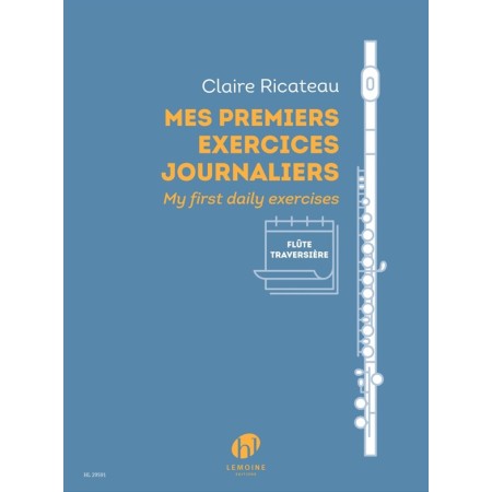 partition ricateau mes premiers exercices journaliers