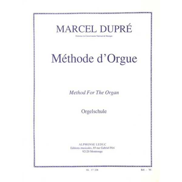 methode d'orgue de marcel dupre