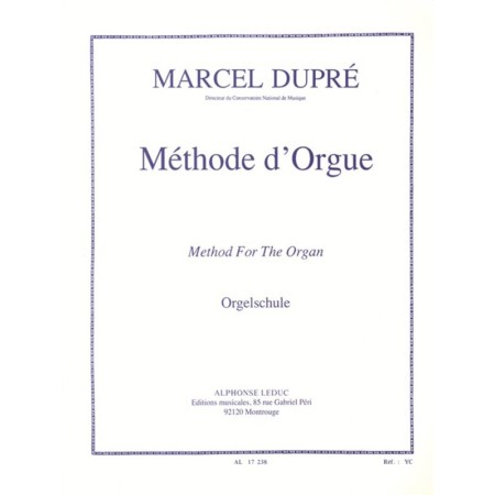 methode d'orgue de marcel dupre