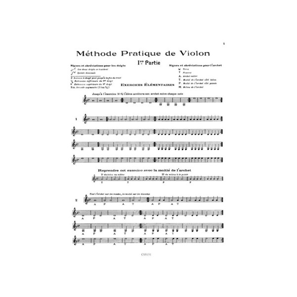 méthode thibaux pour violon