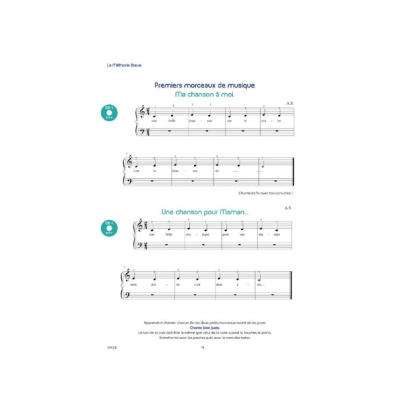 partition sorel la methode bleue