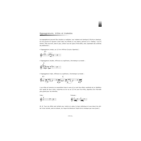 méthode de clarinette swing be bop