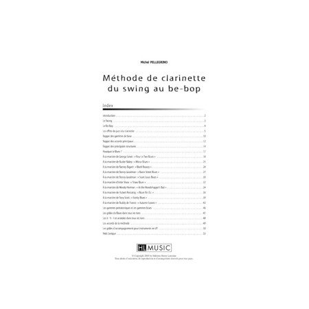 méthode de clarinette swing be bop