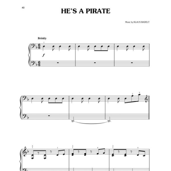 partition piano facile pirates des caraibes