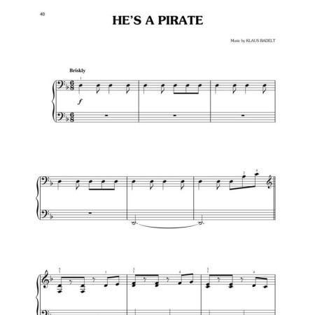 partition piano facile pirates des caraibes