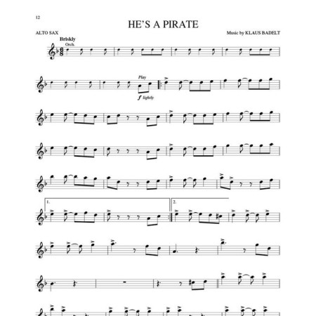 partition saxo pirates des caraibes