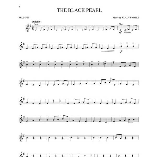 partition trompette pirates des caraibes