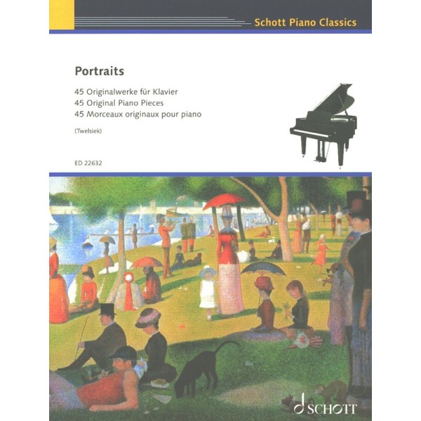 partition piano portraits schott