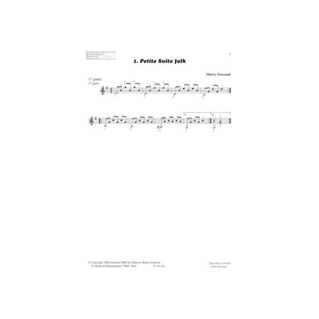 partition comme des chansons volume 1