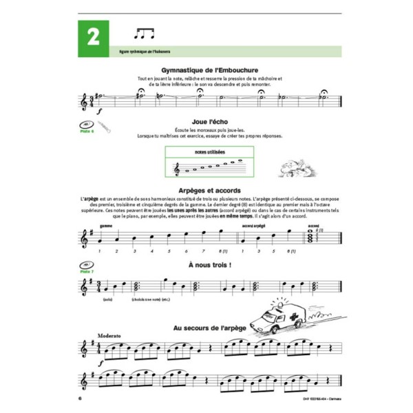 partition ecouter lire jouer clarinette