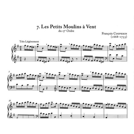partition repertoire pour le clavecin