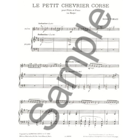 partition le petit chevrier corse