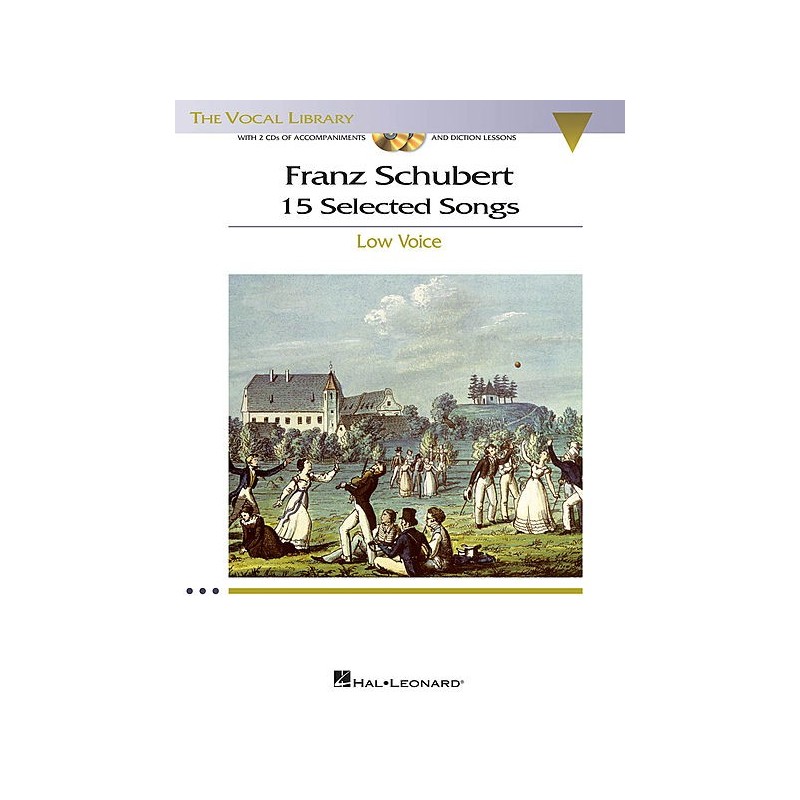 Partition de Schubert pour voix grave - 15 Selected songs