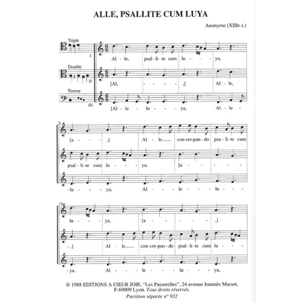 partition premiere initiation a la polyphonie vocale