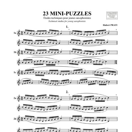 partition 23 mini puzzles de prati