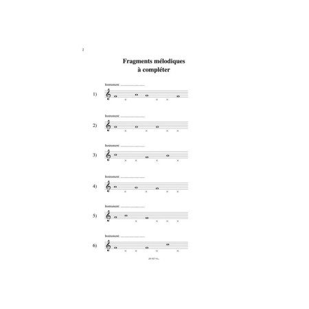 partition tests d'ecoute annie ledout