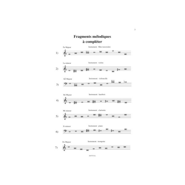 partition 99 tests d ecoute