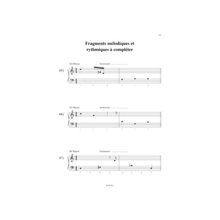 partition 99 tests d'écoute