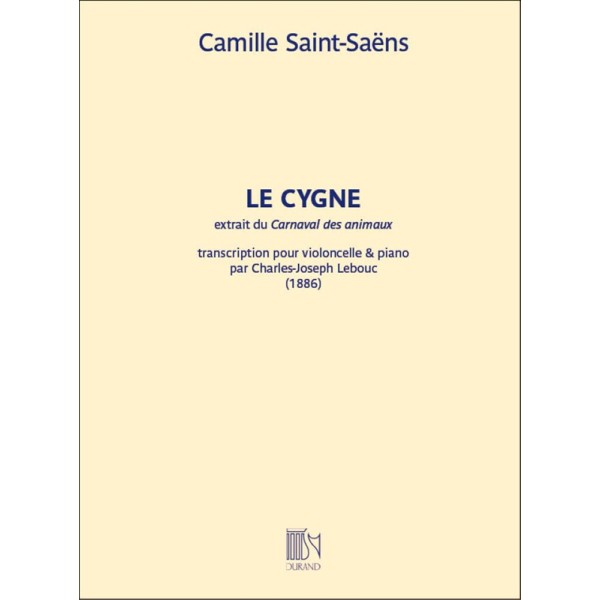 partition violoncelle le cygne