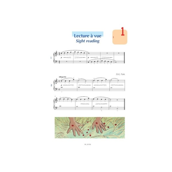 partition les lecons de piano volume 2