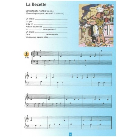 partition le piano ouvert