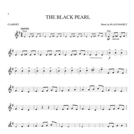 partition clarinette pirates des caraibes