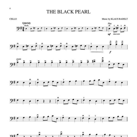 partition violoncelle pirates des caraibes