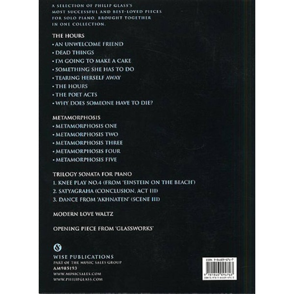 partition philip glass the piano collection