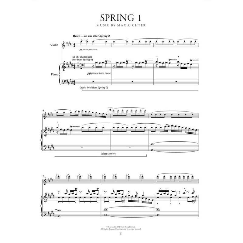 Recomposed by Max Richter - Vivaldi The 4 seasons - Partition violon