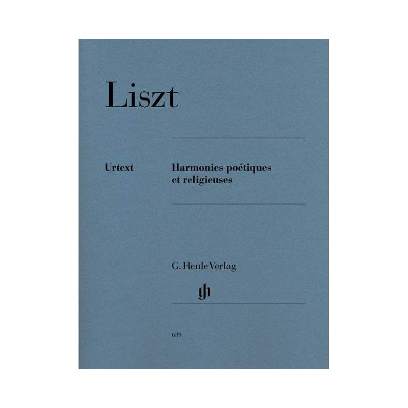 partition harmonies poetiques et religieuses