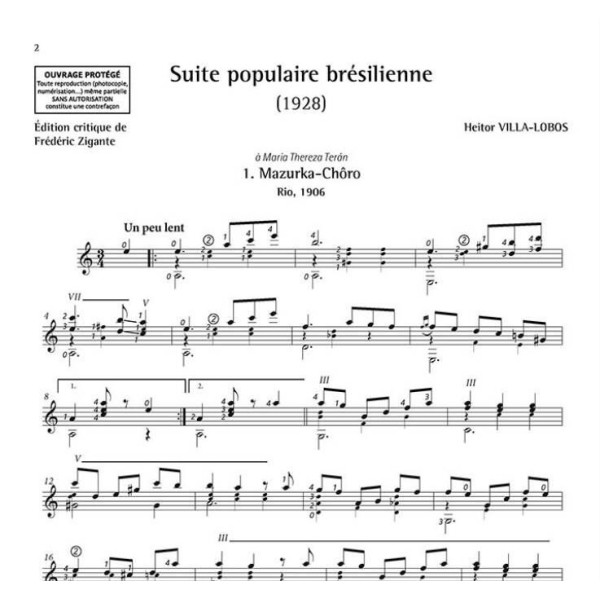 partition suite populaire bresilienne